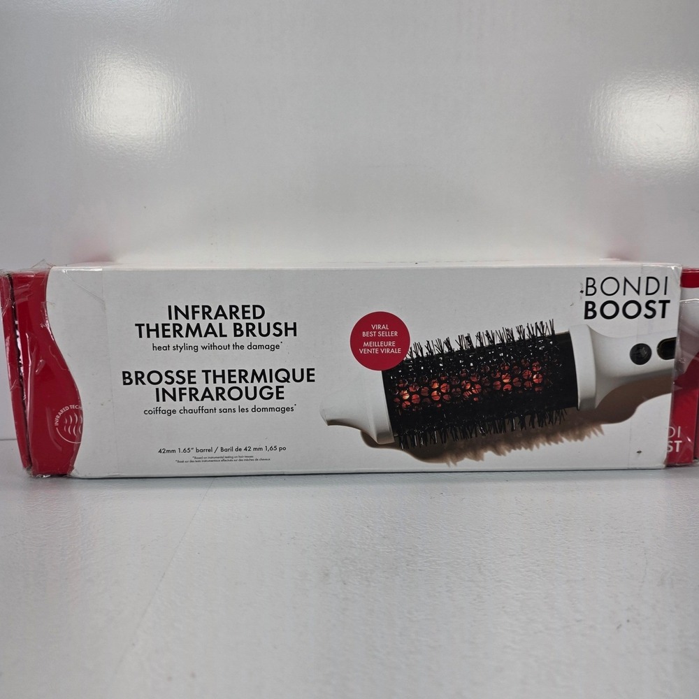 BondiBoost Infrared Thermal Brush‎ 42mm 1.65" Heated Round Brush 831-1 White